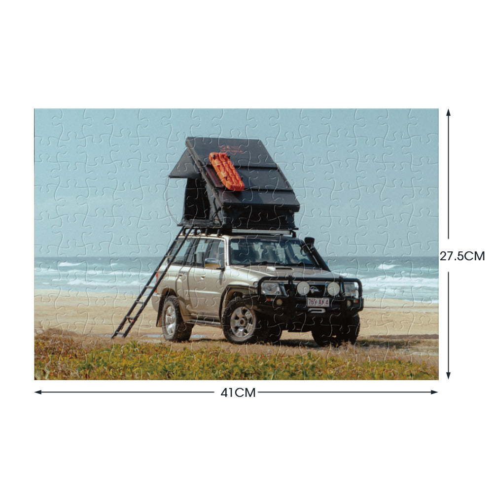 San Hima 150pcs Jigsaw Puzzle Camping Rooftop Tent Puzzles Fit Adult 41x27.5cm