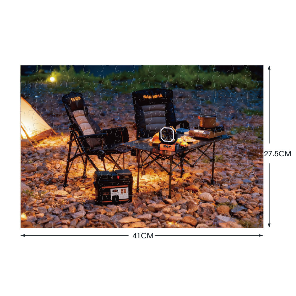 San Hima 150pcs Jigsaw Puzzle Camping Entertainment Puzzles Fit Adult 41x27.5cm