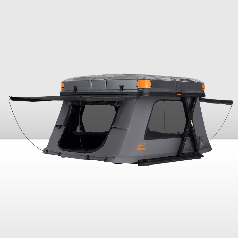 smallest roof tent San Hima Kosci E-rise Electric Rooftop Tent Hardshell Automatic Campin