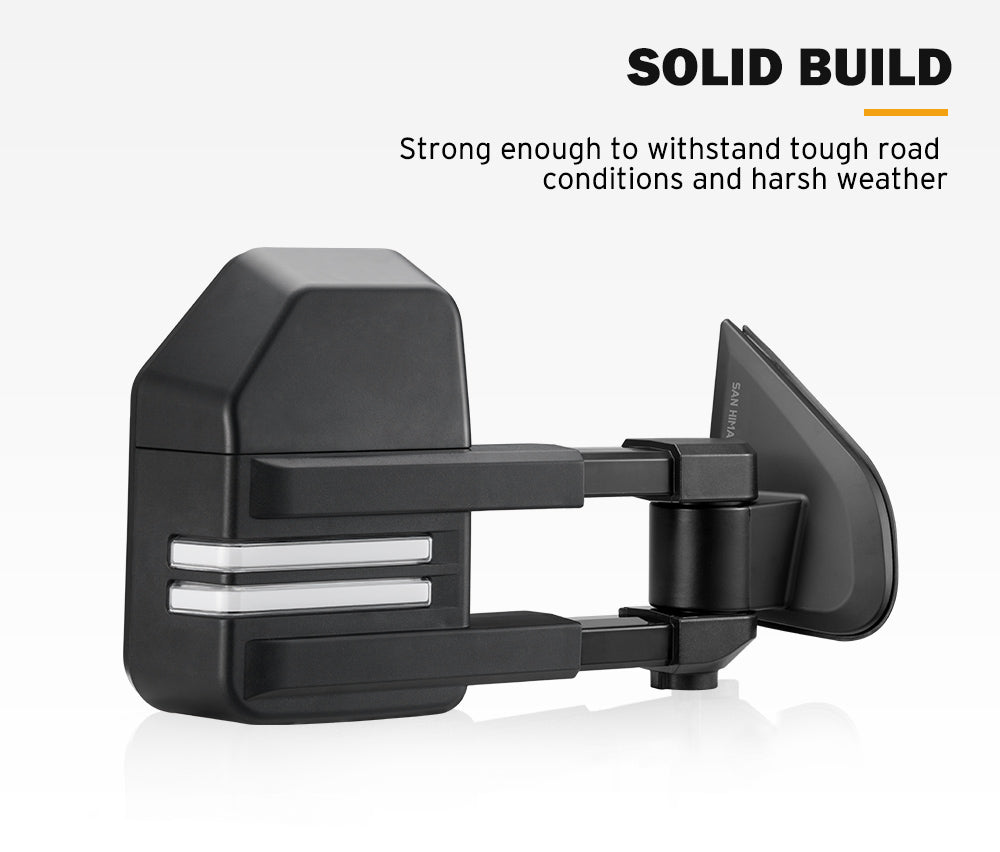 San Hima Extendable Towing Mirrors Gen2 for Isuzu MU-X MY2021-On