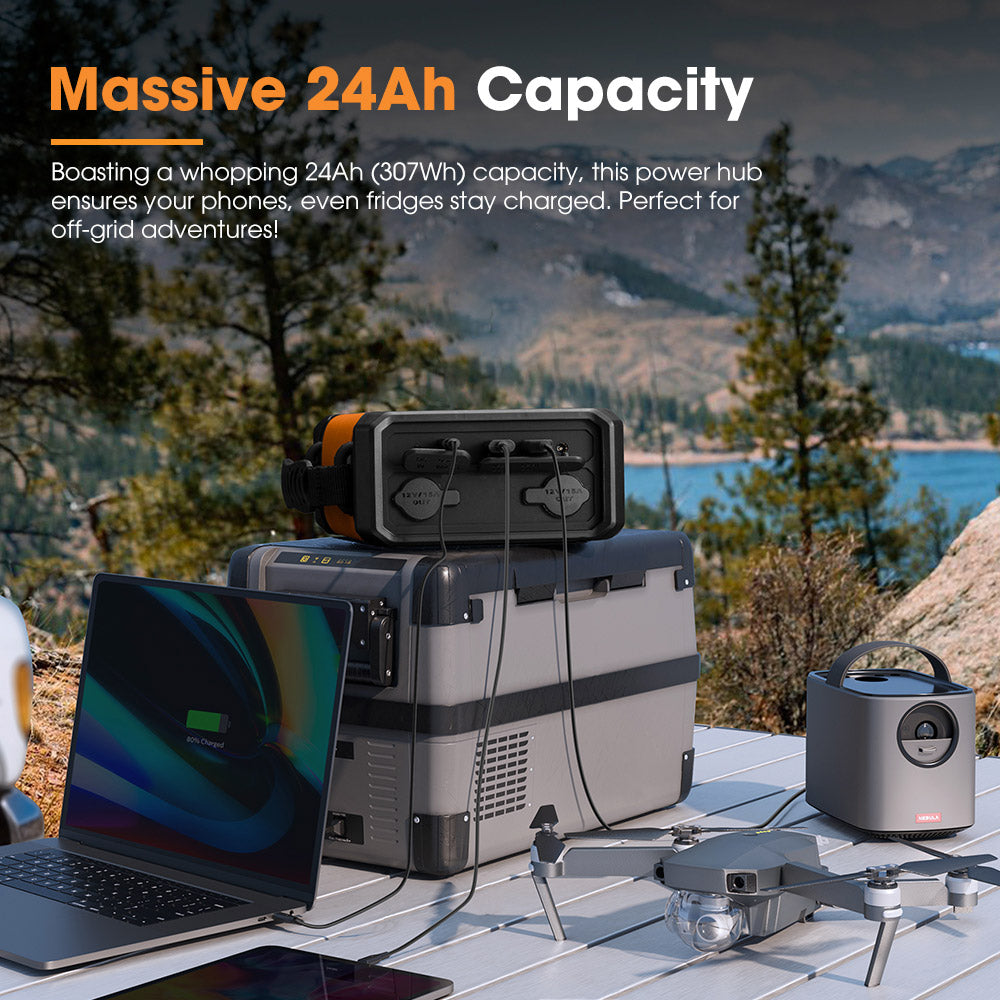 Power Packet Led San Hima 24Ah Lithium Portable Power Pack Build-in LED Lights Outdoor