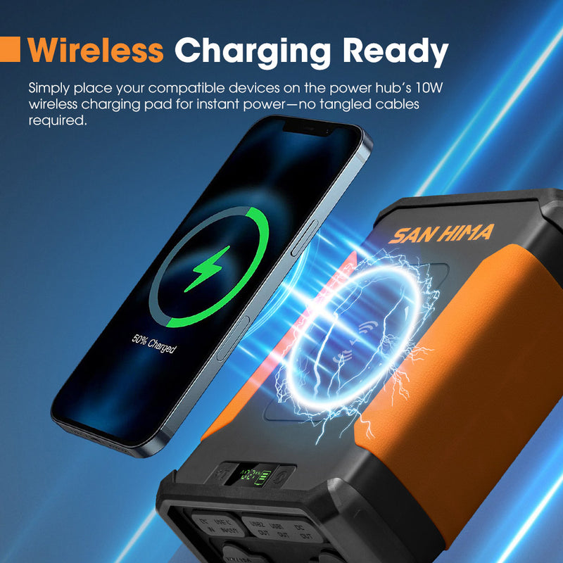 Power Packet Led San Hima 24Ah Lithium Portable Power Pack Build-in LED Lights Outdoor