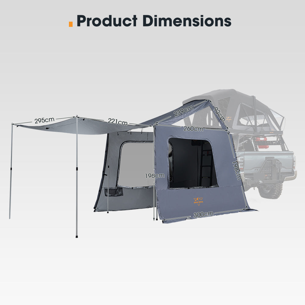 San Hima 5-man Annex ONLY For CapeTop Rooftop Tent Outdoor Camping Extension 4WD