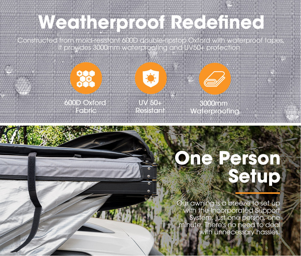 San Hima 270 Degree Free-Standing Awning 600D Double-Ripstop