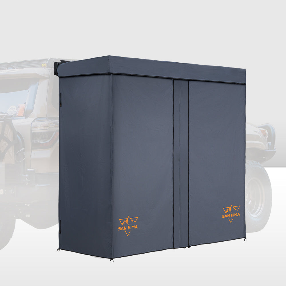 San Hima Dual Shower Awning Instant Fold-Out Ensuite Tent Camping Change Room