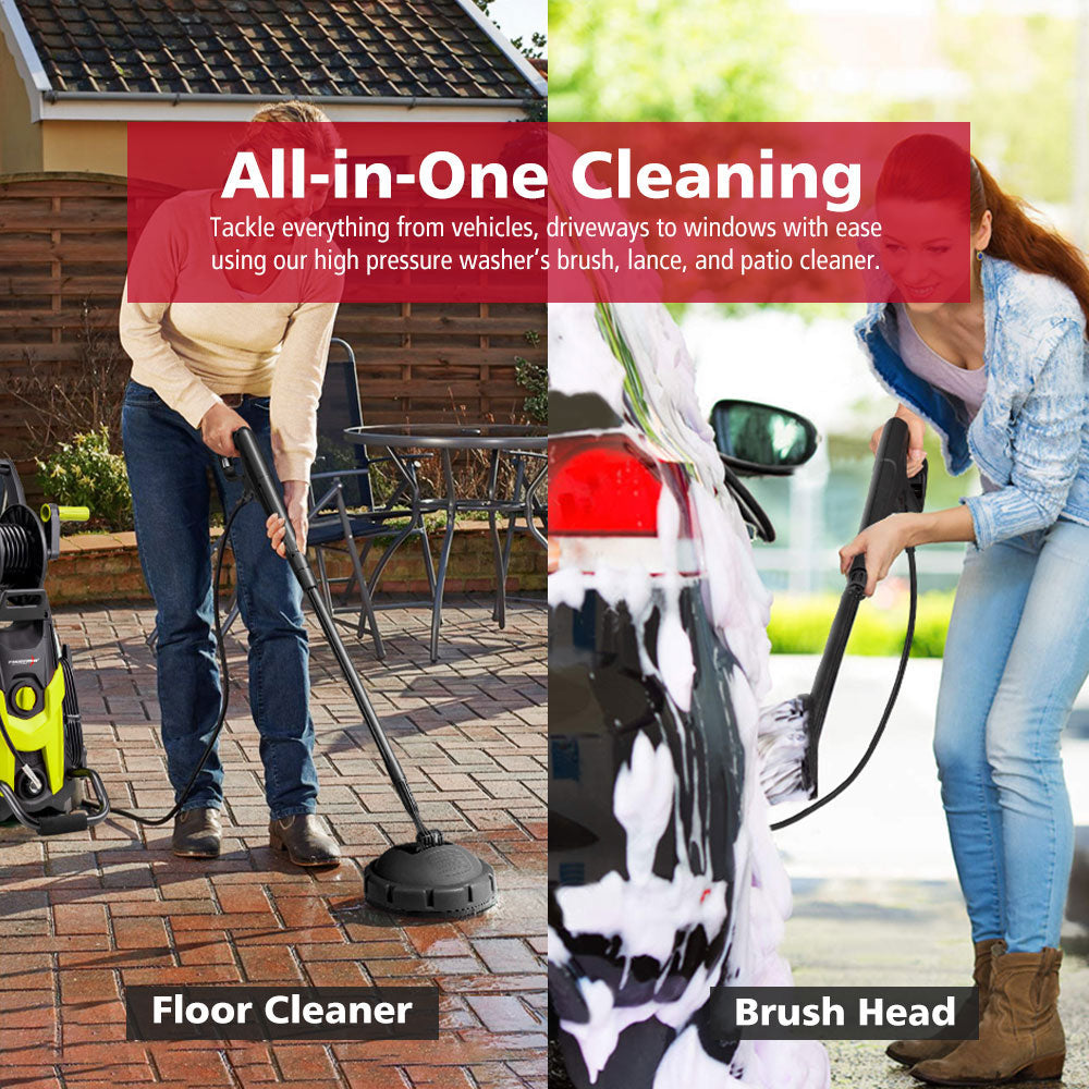 2700W Peak High Pressure Washer Cleaner Green 4200PSI + 10PCS Car Cleaning Kit