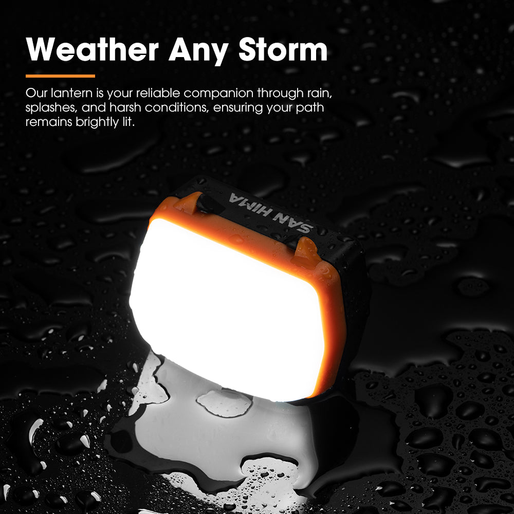 San Hima 6X Led Camping Lights Amber White Rechargeable w/ Lithium Battery