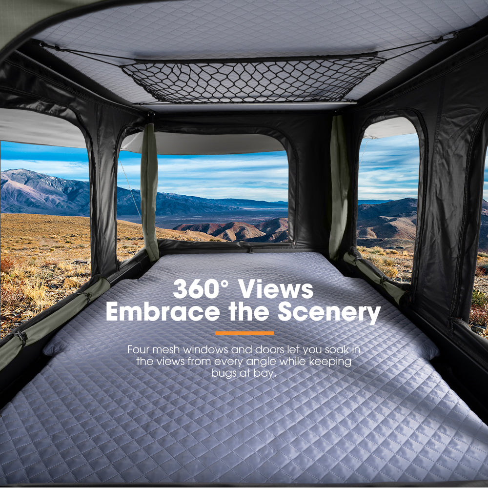 San Hima Gibb Rooftop Tent Hardshell With Ladder Outdoor Waterproof Camping 4X4