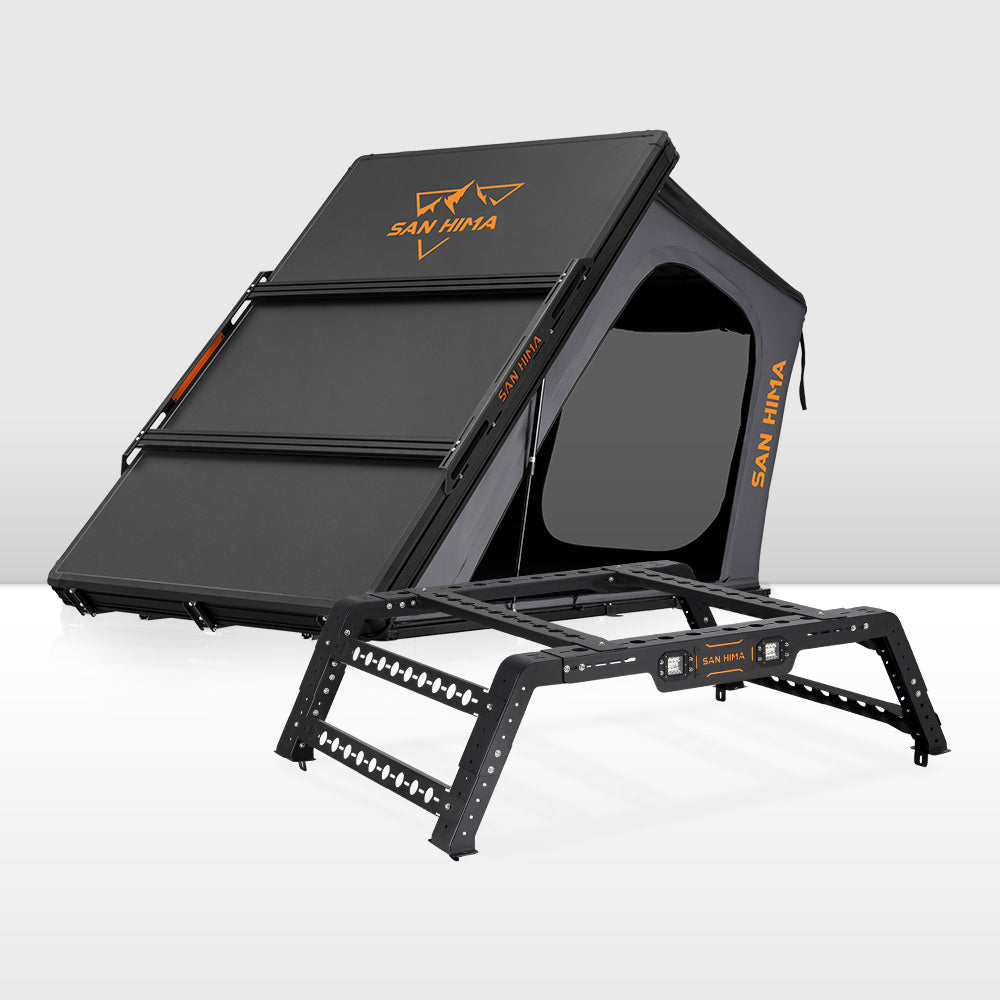 San Hima Kalbarri Gen 2 Roof Top Tent Hard Shell + Universal Ute Tub Rack