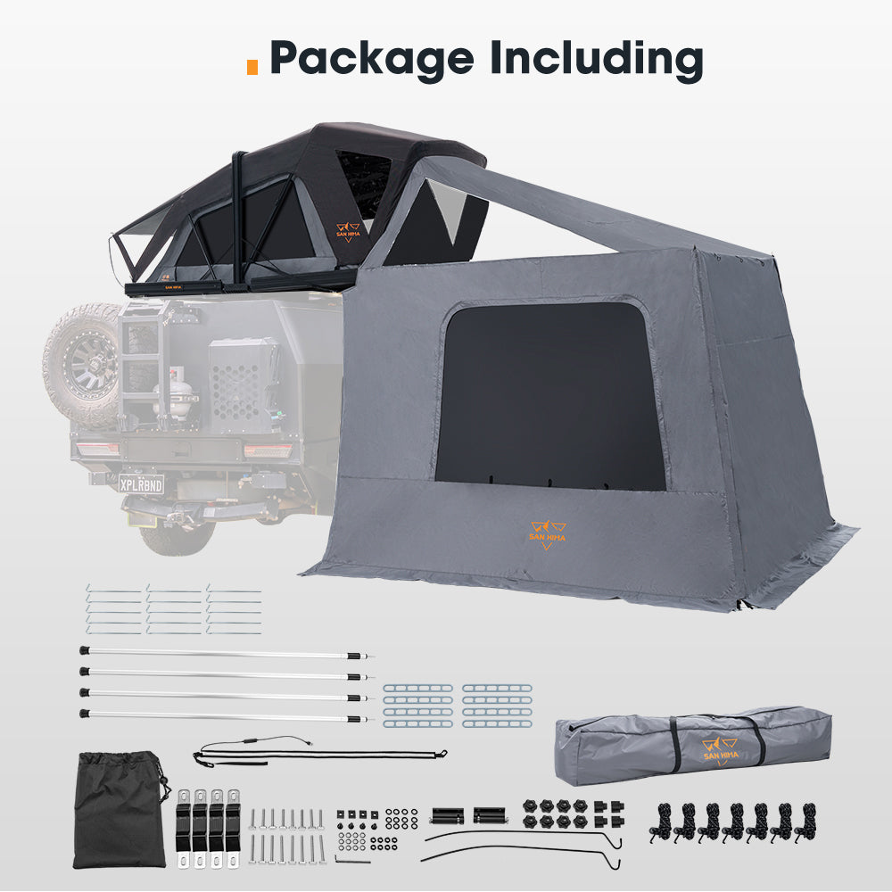 San Hima CapeTop Rooftop Tent & Annex Extension Outdoor Camping Waterproof 4WD