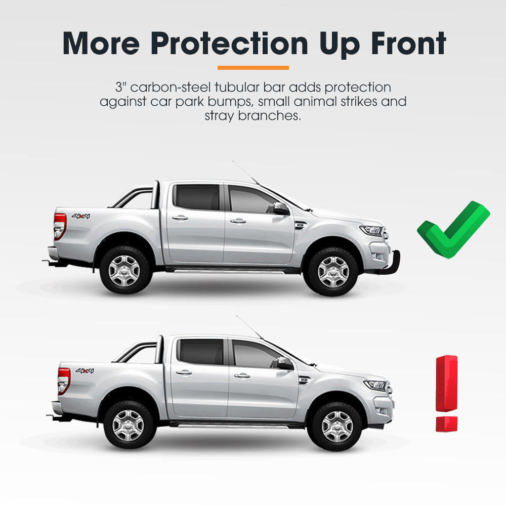 San Hima Nudge Bar 3" Grille Guard Fit Toyota HiLux N90 2026-On Black