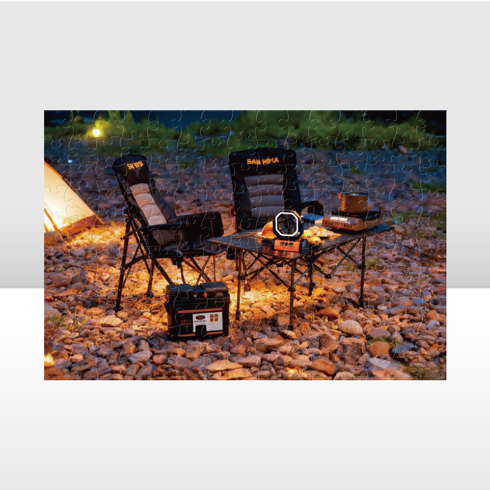 San Hima 150pcs Jigsaw Puzzle Camping Entertainment Puzzles Fit Adult 41x27.5cm