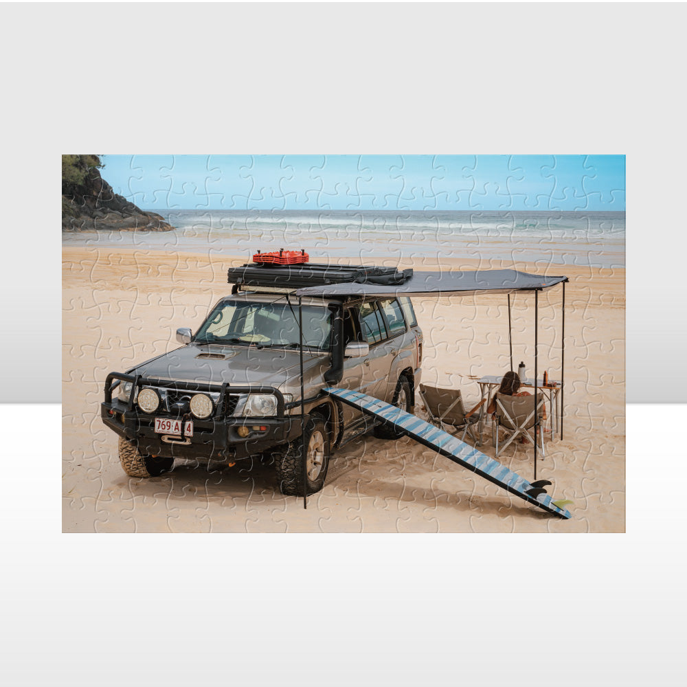 San Hima 150pcs Jigsaw Puzzle Camping Car Awning Puzzles Fit Adult 41x27.5cm