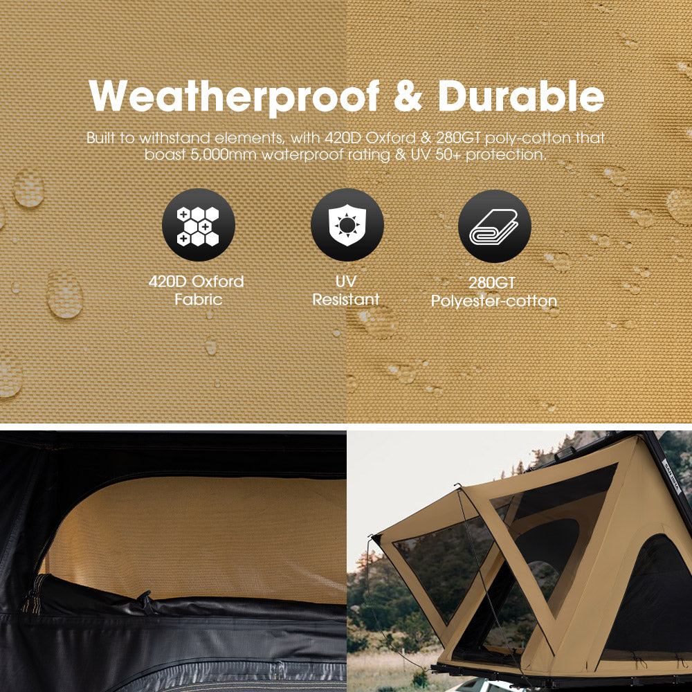 San Hima Kalbarri Lite Gen 2 Rooftop Tent + Rack & Ladder + 250W Solar Panel