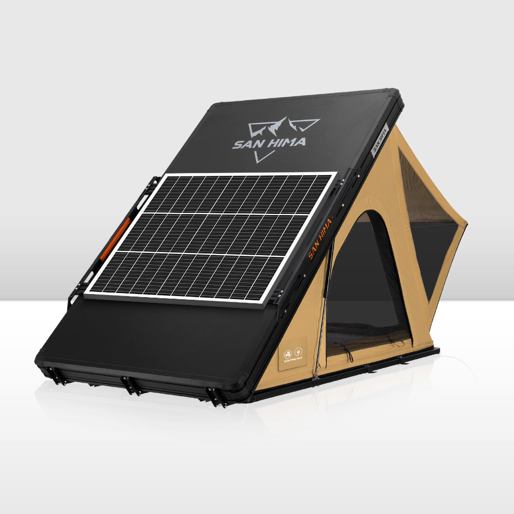San Hima Kalbarri Lite Gen 2 Rooftop Tent + Rack & Ladder + 130W Solar Panel