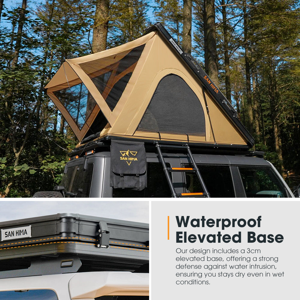 San Hima Kalbarri Lite Gen 2 Rooftop Tent + Rack & Ladder + 200W Solar Panel