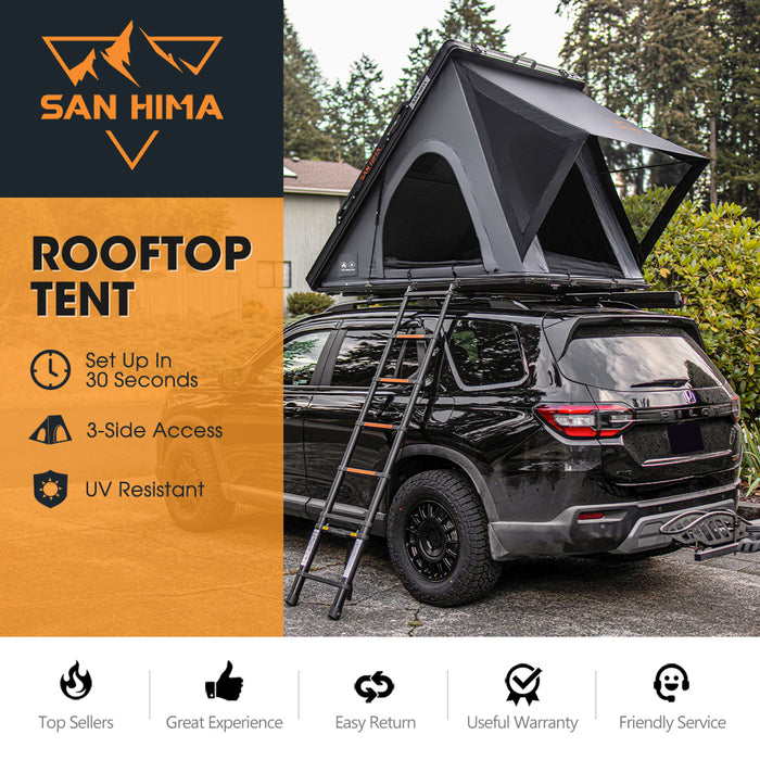 San Hima Kalbarri Lite Gen 2 Rooftop Tent Hardshell With Ladder & Rack