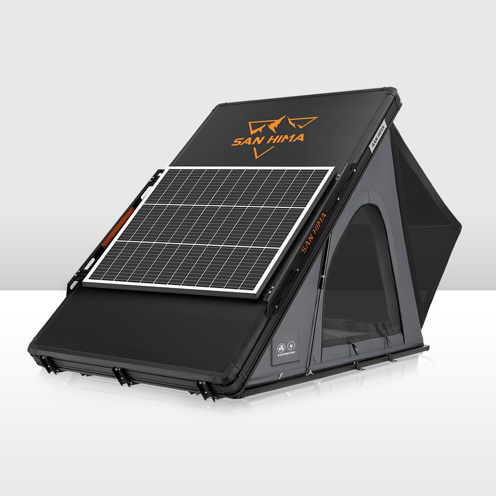 San Hima Kalbarri Lite Gen 2 Rooftop Tent Grey+130W Solar Panel+Ladder & Rack