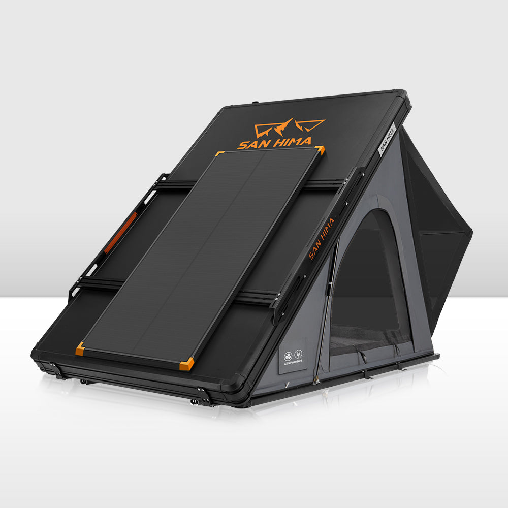 San Hima Kalbarri Lite Gen 2 Rooftop Tent Grey+120W Solar Panel+Ladder & Rack