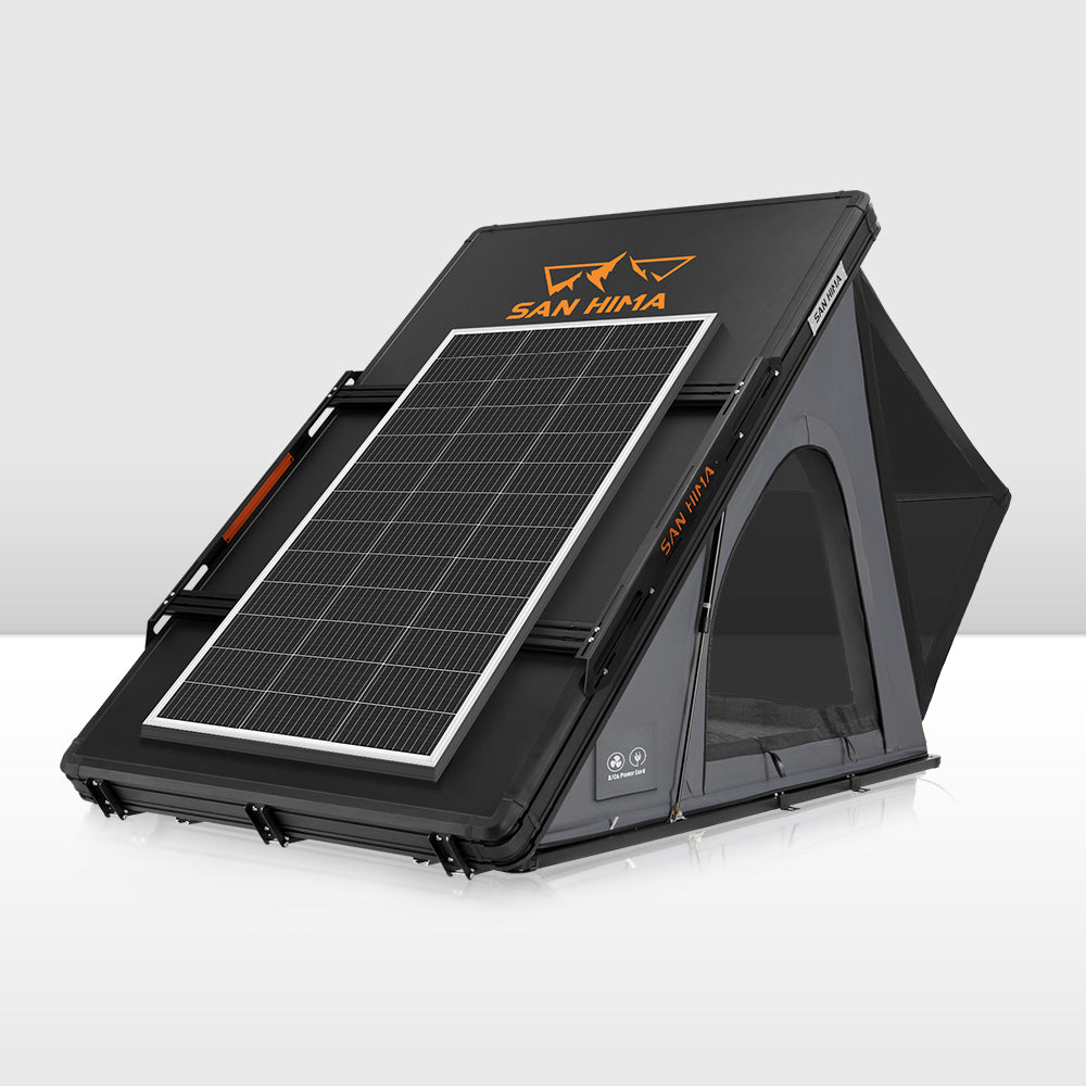 San Hima Kalbarri Lite Gen 2 Rooftop Tent Grey+200W Solar Panel+Ladder & Rack