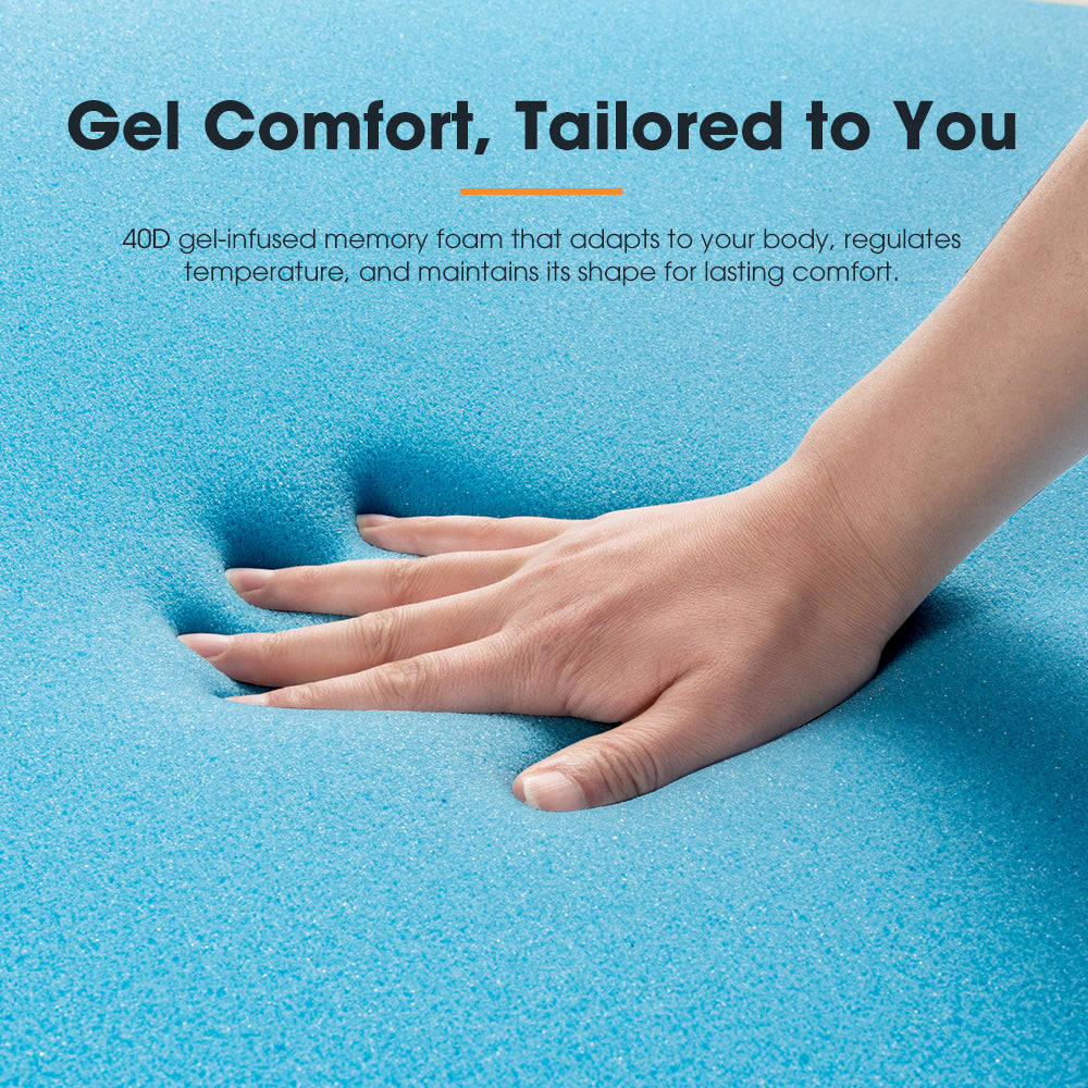 San Hima Caravan Mattress Topper Double Size Mat RV Bed 180cm x 135cm