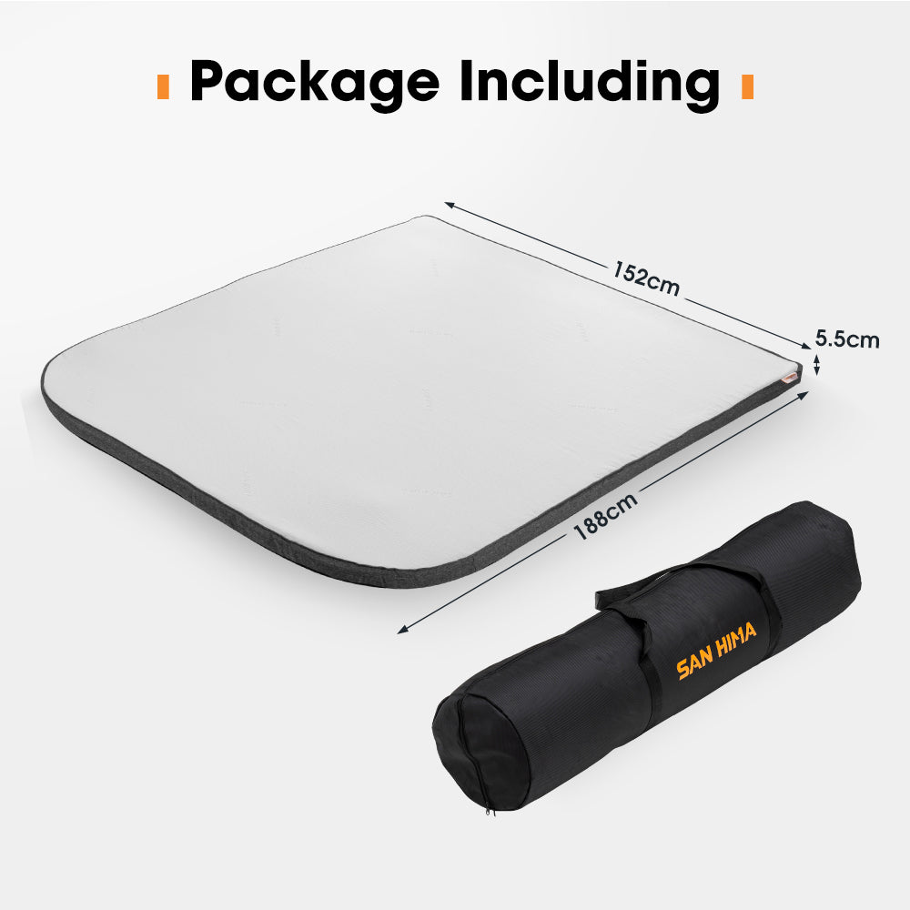 San Hima Caravan Mattress Topper Queen Size Mat RV Bed 188cm x 152cm