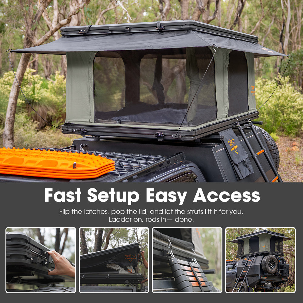 hardshell rooftop tent australia San Hima Gibb Rooftop Tent Hardshell With Ladder Outdoor Waterproof Ca