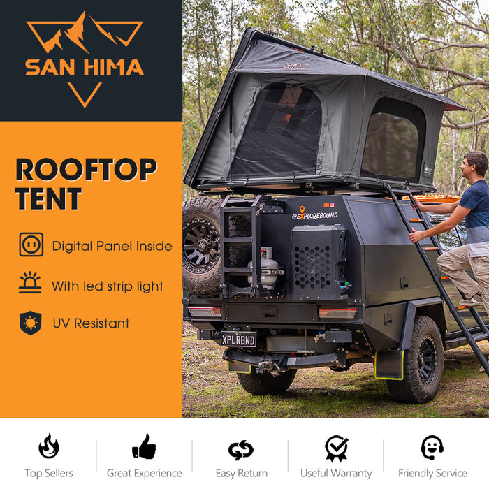 San Hima Kalbarri Side Gen 2 Rooftop Tent Hardshell With Ladder Waterp