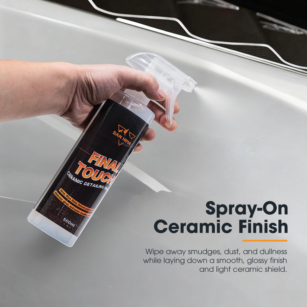 San Hima 10PCS Car Cleaning Kit Interior Exterior Detail Wash Polish Care Bucket