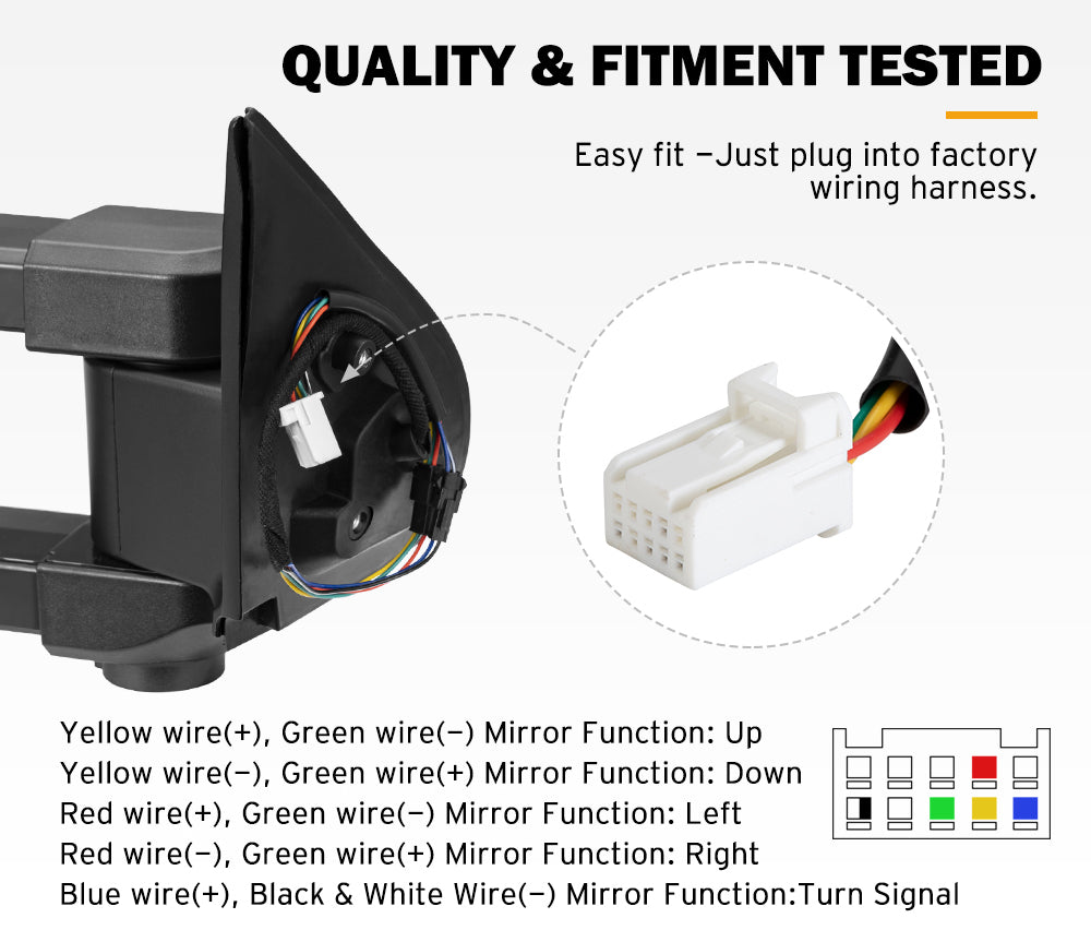 SAN HIMA Extendable Towing Mirrors Gen2 for Toyota Hilux 2015-Current N80