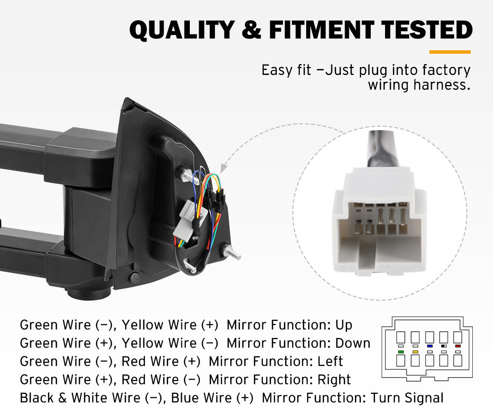 SAN HIMA Pair Towing Mirrors Gen2 for Ford Ranger Wildtrak MK PX XL XLT XLS 2012-MY2022