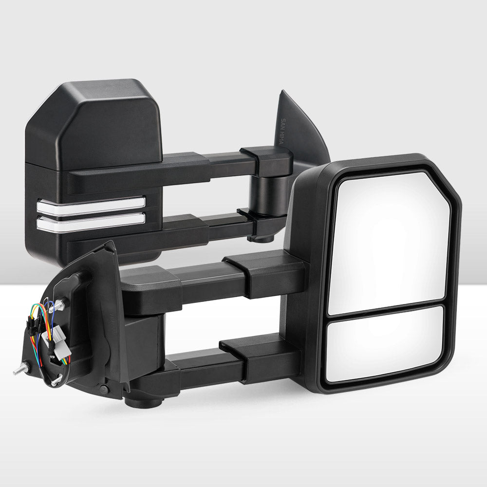 SAN HIMA Pair Towing Mirrors Gen2 for Ford Ranger Wildtrak MK PX XL XL