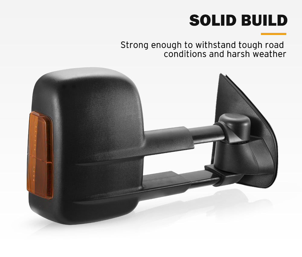 SAN HIMA Pair Extendable Towing Mirrors for Holden & Isuzu