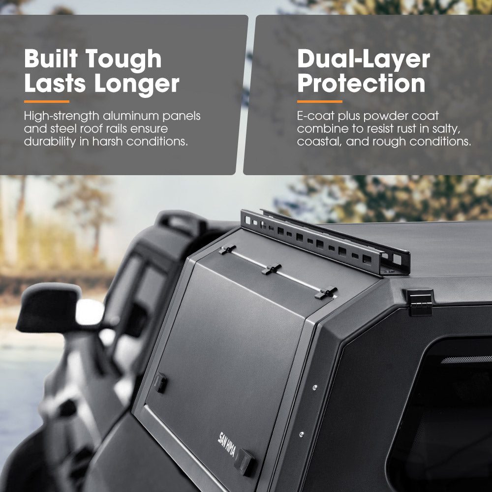 San Hima UTE Steel Canopy For Mitsubishi Triton MQ MR 05/2015-2023 Dual Cab